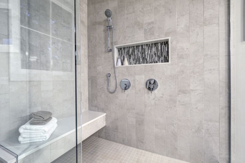 Tile-Accented Shower Niche